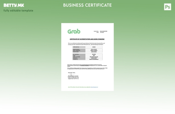 Модерен стил Филипини сертификат за акредитација и добра положба шаблон за Word 